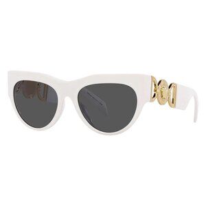 Versace Dark Grey Cat Eye Ladies Sunglasses